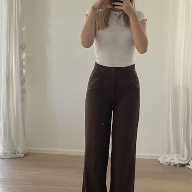 Stoffhose braun