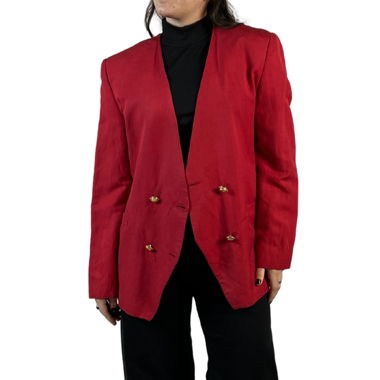 Red vintage summer blazer