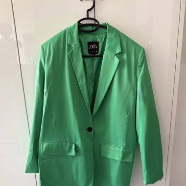 Oversize Satin Blazer