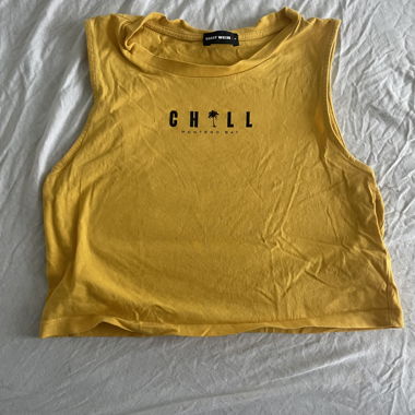 Crop Top Giallo Tally Weijl Taglia M