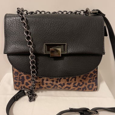 leo print crossbody bag