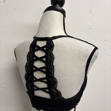 Nouveau soutien-gorge en dentelle Beldona 75D noir bleu