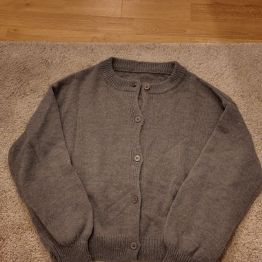 Gilet in maglia grigio