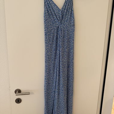 Abito Maxi Floreale Blu