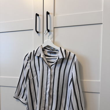Bluse Schwarz weiss