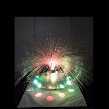 Fiberglas Ufo Lampe Grün Glasfaserlampe 