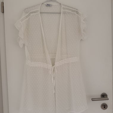 Gilet in voile bianco Etam