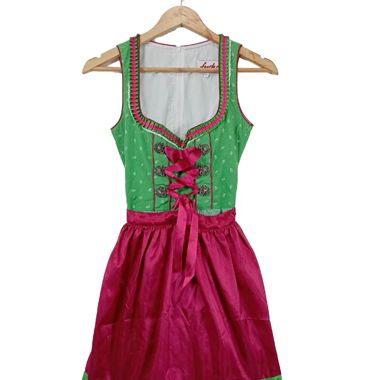 Fuchs Trachtenmoden Dirndl Pink-Grün