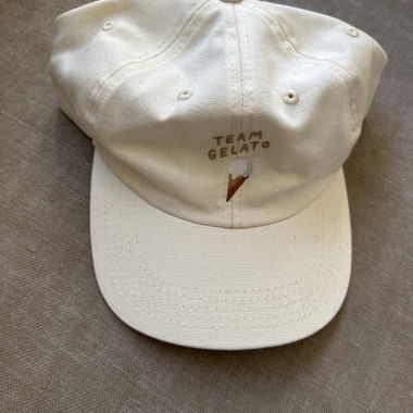 Cappellino Team Gelato bianco naturale