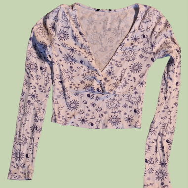 Astro Print Langarmtop