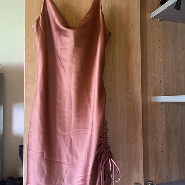 Pink Satin Dress from Topshop
