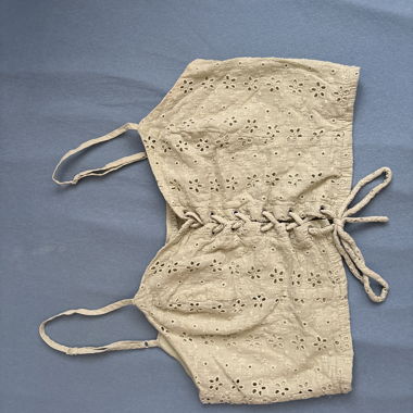 Light green lace corset top