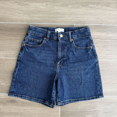 Denim Shorts mit hohem Bund
