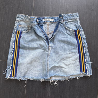 Denim mini skirt