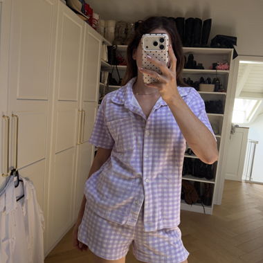 Lila Karoshorts Set