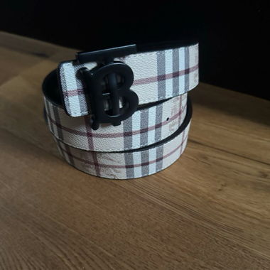 Burberry Reversible Belt Black and Burberry