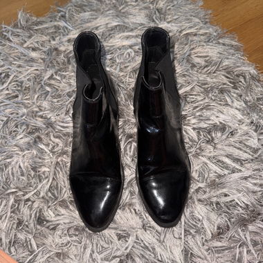 Bottines ALDO noires en cuir verni taille 37