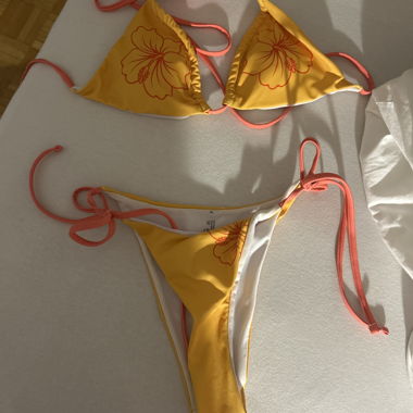 Two-piece Yellow Bikini