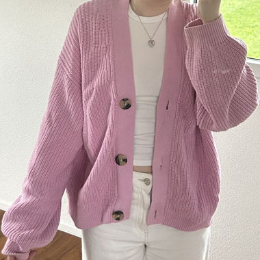 Rosa Strickcardigan