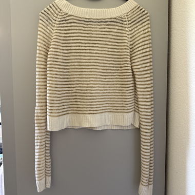 Maglione in maglia a righe