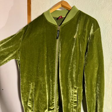 Green velvet jacket