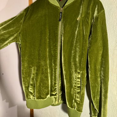 Green velvet jacket