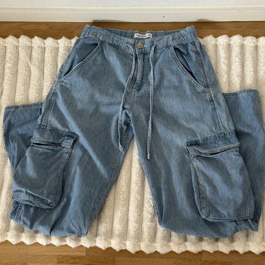 Jean cargo bleu clair 