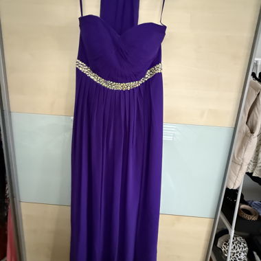 Lila Abendkleid mit Pailletten