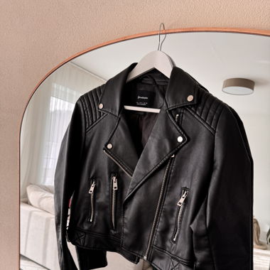 Lederjacke Stradivarius