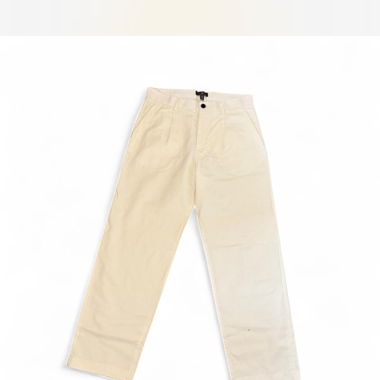 pantaloni relaxed fit bianchi
