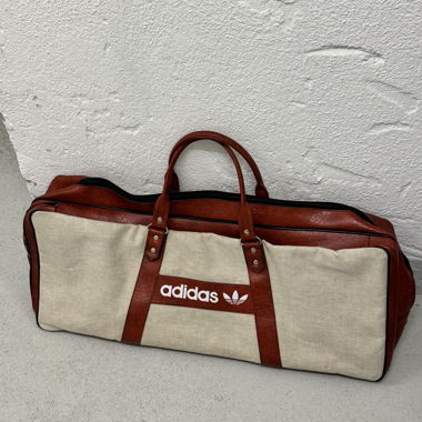 Borsa sportiva vintage Adidas in pelle