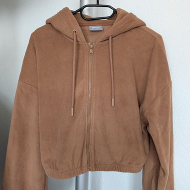 ONLY Fleece-Hoodie braun