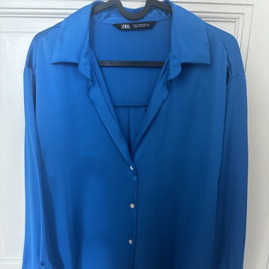 Blouse bleu Zara