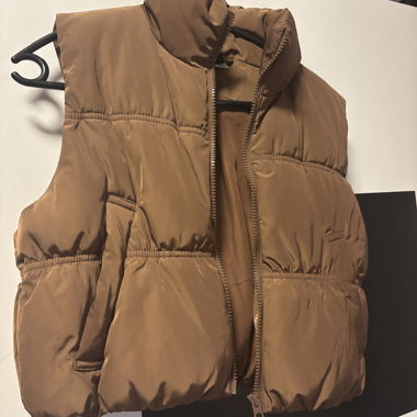 Gilet matelassé brun / Puffer Vest XS(34)