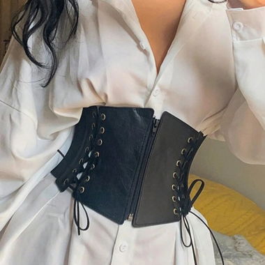 Neuer Damen Taillengürtel mit Schnüren 