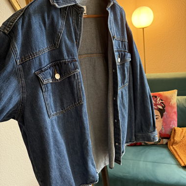 Monki blue denim jacket size S