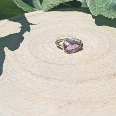 Neuf, Bague Améthyste Argent