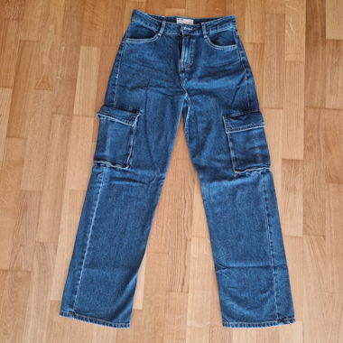 Jeans cargo blu scuro