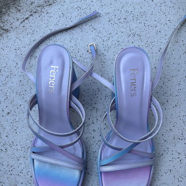 Feners Le Disco Rainbow heels