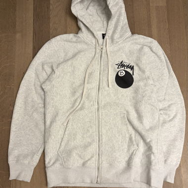 Réplique Stussy Hoodie zippé gris