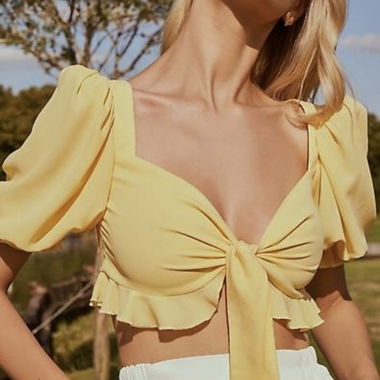 Top da donna XS Sun Yellow