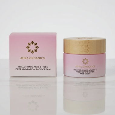 Organic & Vegan- Hyaluronic & Rose Face Cream