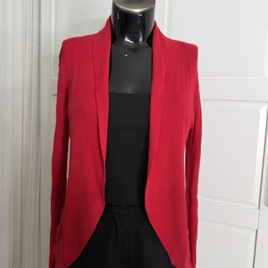 Cardigan in maglia rosso S