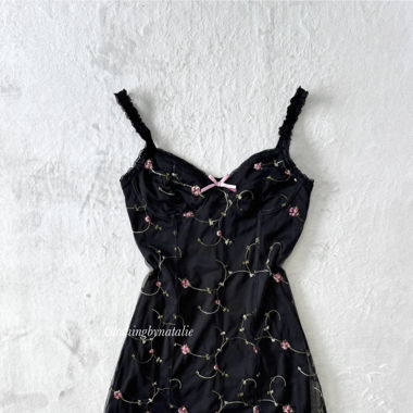 Black Lace Babydoll Dress (S)