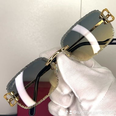 Cartier sunglasses, yellow-blue gradient