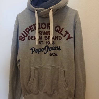 Hoodie Pepe Jeans Superdry grigio