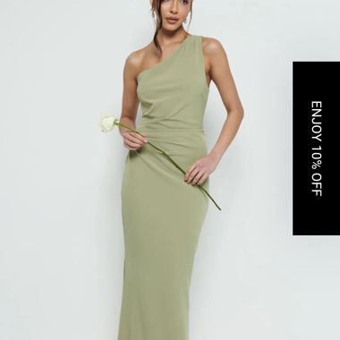 Abito da damigella Pretty Lavish - Olive