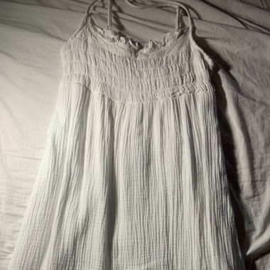 Robe longue d'été blanche