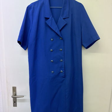 Blue short-sleeve dress