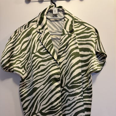 Bluse Zebra Muster 